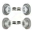 thumbnail image 1 of Transit Auto Front Rear Coated Disc Brake Rotors and Semi-Metallic Pads Kit for Car Ram 3500 2500 1500 Dodge KGS-100715, 1 of 11