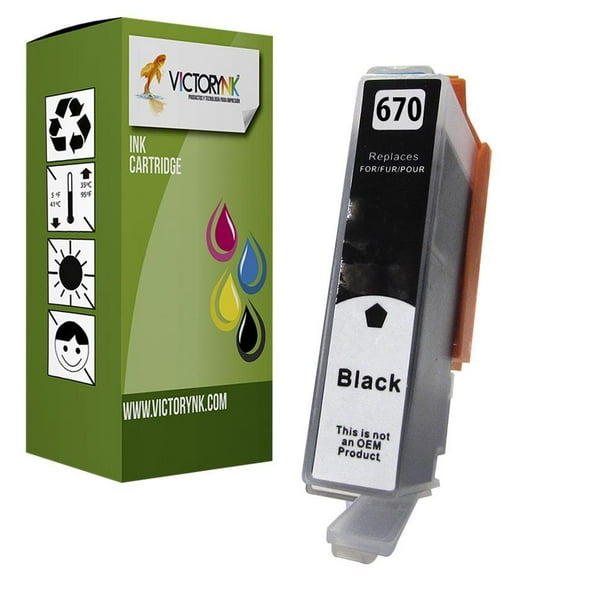 Pack 4 Cartuchos De Tinta Generico 670 xl H 3525 4615 4625 5525 Victorynk 670XL