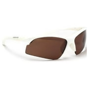 Optic Nerve Crux Sunglasses, Shiny White, Polarized Copper Lens