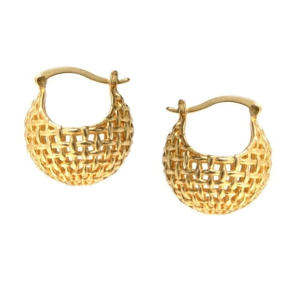 TaraJuvel Dangle Gold Earrings, Brass, 0.75 in, Count Per Pack 1