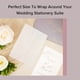 thumbnail image 4 of Puremigo Paquete de 100 sobres de vitela predoblados para invitaciones de 5 x 7 - Sobres de papel vitela 5 x 7 - Envoltorios para invitaciones de boda de vitela 115 gSM - Sobres transparentes para inv, 4 of 6