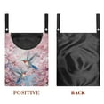 thumbnail image 7 of ZIATUBLE Peach Blossom Clothespin Bag and Pins Hummingbird Clothes Pin Bag to Hang On Line Easy to Install Clothespin Holder for Clothesline Abrasion Resistant Clothes Pin Holder, 7 of 7