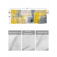 thumbnail image 4 of Valances for Windows Abstract Graffiti Rod Pocket Cafe Window Treatments Valance Curtains for Kitchen Bathroom Laundry Basement Windows 42"x12", 4 of 9
