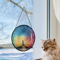 thumbnail image 5 of Stained Glass Window Hanging Romantic Galaxy Couple, Valentine’s Day Decor, Festival Gift Ornament, Christmas Ornament Gift, Mother’s Day Keepsake, Keepsake 2025, 5 of 6