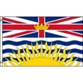 thumbnail image 1 of 10483 - BRITISH COLUMBIA SOUVENIR FLAG 3X5FT, 1 of 1