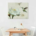 thumbnail image 3 of Awypu  Canvas Print Wall Art Hummingbird Flies On White Carnation Flower Animals Wildlife Photography Realism Rustic Scenic Nature Chic Colorful for Living Room, Bedroom, Office, 3 of 5