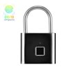 Meterk Smart Fingerprint Padlock Small Size Padlock Cabinet Fingerprint Lock Dormitory -theft Lock O10/10 Black