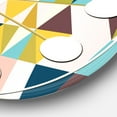 thumbnail image 2 of Designart 'Triangular Retro Design I Mid-Century Modern Wall Clock, 2 of 3
