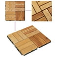 thumbnail image 4 of vidaXL Decking Tiles 10 pcs 11.8"x11.8" Solid Wood Teak, 4 of 8