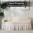 thumbnail image 2 of CNKOO Housse de Canapé Jacquard 2 Places Extensible Protecteur de Meubles Durable avec Jupe Lavable en Machine, 2 of 10