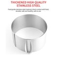 thumbnail image 2 of Cateissary Anillo de mousse telescópico de acero inoxidable ajustable 6-10 pulgadas molde para pasteles hornear cocina postre molde Cocina y Comedor Cateissary HA015382-00, 2 of 5
