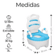 thumbnail image 5 of Escusado Entrenador De Bebé Inodoro Infantil Portátil para Baño, BLANCO/AZUL, 5 of 5