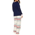 thumbnail image 3 of U.S. Polo Assn. Women's & Women's Plus 2pc Long Sleeve and Lounge Pajama Pant Sleep Set, 3 of 5
