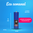 thumbnail image 2 of CAJA DE VELADORA ECO SAN JUAN SEMANAL 12PZ | VELADORA SAN JUAN, 2 of 2