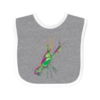 Inktastic Mardi Gras Crayfish Artsy Boys or Girls Baby Bib