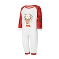 thumbnail image 3 of Elippeo Family Matching Christmas Pajamas, Baby Romper/Deer Print Long Sleeve Tops and Colorful Light String Print Pants Sleepwear Set, 3 of 10