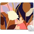 thumbnail image 1 of Mouse Pad, Abstract Leaves Mouse Pad, Square Boho Mouse Mat Waterproof Mousepad Non-Slip Rubber Base Mouse Pads for Office Laptop, Modern Art, 1 of 5