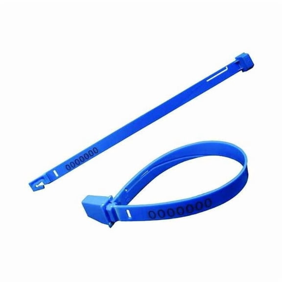 Elc Security Products Strap Seals,Blue,Unfinished,PK250 070H19PPBL
