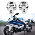 thumbnail image 3 of Fugacal Motorcycle Handlebar Riser,Motorcycle Handlebar Riser 25mm CNC Universal Motorcycle Handlebar Clamp Round Head with Stripe Handlebar Lifter,Handlebar Riser, 3 of 8