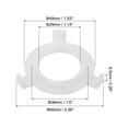 thumbnail image 2 of Anillo reductor de soporte de lámpara Uxcell E27 a E14, adaptador, convertidor, accesorio de lámpara, 2 estilos, paquete de 10, 2 of 6