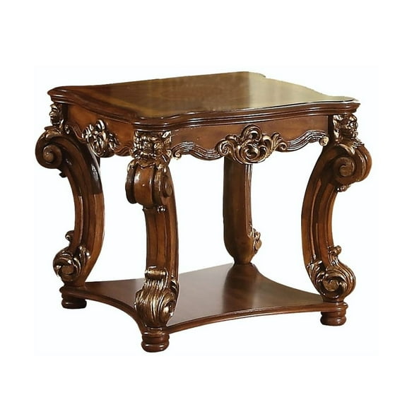 End Table with One Shelf in Cherry