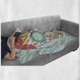 thumbnail image 6 of Sugar Skull Soft Flannel Fleece Blanket, Image of Lady Sugar Skull Ornamented with Floral Wreath and Spider Web Motifs, Cozy Plush for Indoor and Outdoor Use, 50" x 70", Multicolor, by Ambesonne, 6 of 6