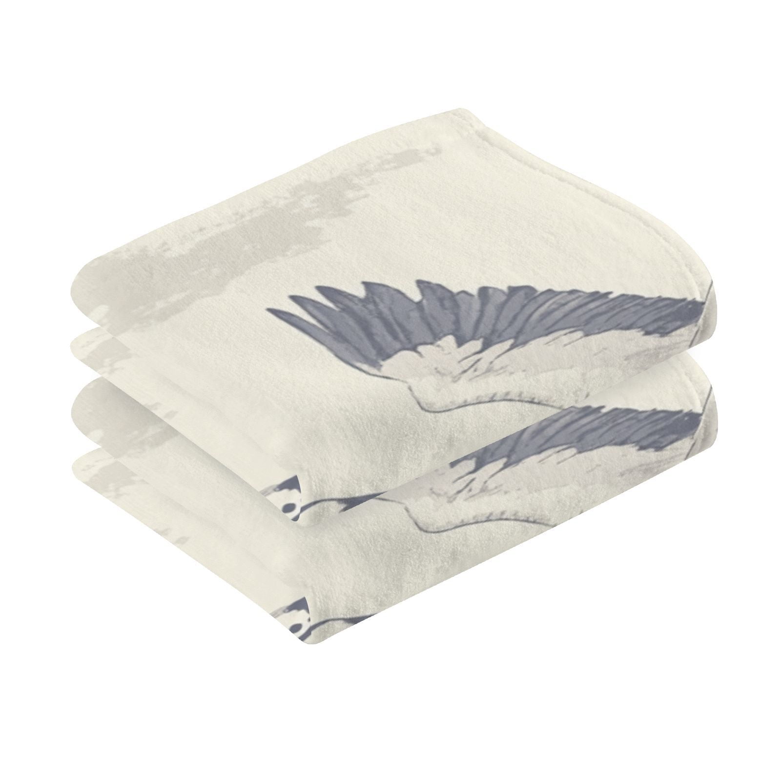 Flying Geese Hand Towels Cotton Bath Towels Large Face Towels Absorbent for Bathroom 2 Packs