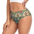 thumbnail image 2 of Balery Traditional Tribal Aztec1 Ropa Interior de Algodón para Mujer con Dibujo – Braguitas Cómodas y Elásticas, Estilo Clásico-XX-Large, 2 of 6