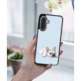 thumbnail image 5 of WIRESTER Shockproof Soft Rubber Cover Case for Samsung Galaxy A17 5G 6.7" 2025, French Bulldog Dog Lying Down Looking Up On Pale Aqua Background, 5 of 5