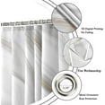 thumbnail image 5 of Brown Marble Shower Curtain, Grey Brown Modern Abstract Wave Luxury Bathroom Curtain Bathtub Home Decor Waterproof Fabric Machine Washable with 6PCS Hooks,36" Wx72 L, 5 of 5