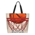 thumbnail image 1 of Easygdp Basketball Shot Bolsas Tote para Mujer, Bolsos de Hombro para Viaje, Bolsos de Mano de Gran Capacidad para Compras y Trabajo, 1 of 8