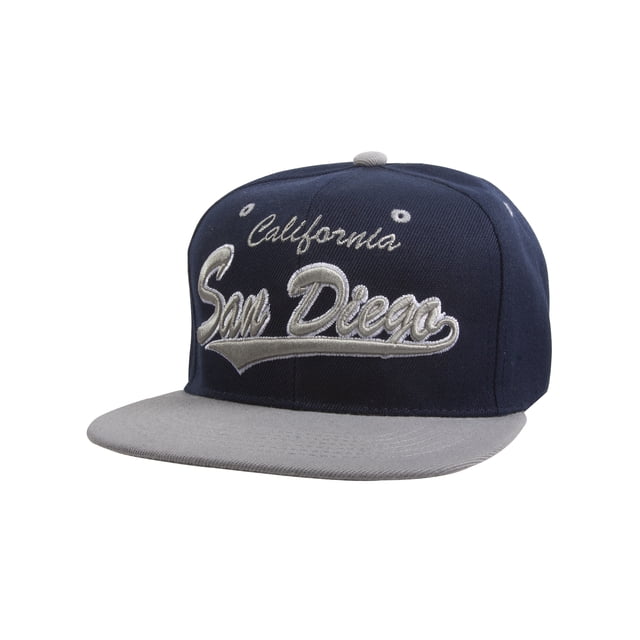 Original City Caps Baseball Snapback Hat - San Diego - Navy/Grey