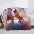thumbnail image 3 of Uemuo Heart Sky Bird Couple Printed Throw Blanket for Couch, Fluffy Fuzzy Blankets for Bed, Sofa, Cozy Flannel Faux Fur Blanket-60"x50", 3 of 6