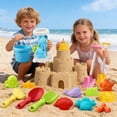 thumbnail image 1 of YWIYIUD 1 Set Practical Summer Beach Toys Includes Shovel Sand Bucket and Cute Model Portable and Durable Beach Toys for Adults and Teens Beach Outdoor Activities, 1 of 5