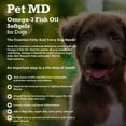 thumbnail image 6 of Pet MD – Omega 3 Fish Oil Supplement for Dogs – Skin and Coat Support for Dogs – 180 Softgels, 6 of 8