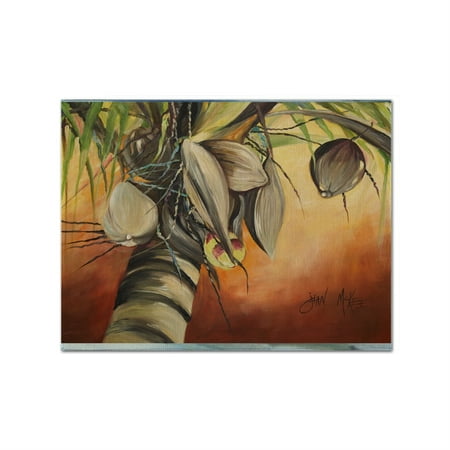 

Caroline s Treasures JMK1128PLMT Coconut Tree Fabric Placemat Multicolor
