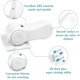 thumbnail image 3 of Baby Child Safety Lock 5 Pcs Adhesive Safety Door Handle Lock Safety Lock Door Stopper Rotating Handles Door Lever Lock, 3 of 5