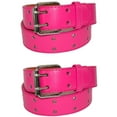 thumbnail image 1 of CTM® Kids' Leather Two Hole Jean Belt (Pack of 2), 1 of 3