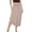 Taupe, variant on Women's Plain Smocking Flair Bell Bottom Skirt for Casual and Daily Dresses(Latte X-Large Size)