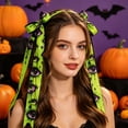 thumbnail image 5 of Gqtwoy Wired Edge Halloween Ribbon with Ghost Skull Bleeding Eye Print, 5 Yards Spooky Polyester Decor Trim, DIY Craft Supply for Wreath Bow Gift Wrapping Party Gothic Home Ornament, 5 of 6