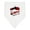 White and Black, variant on Inktastic My Mimi Loves Me with Cute Ladybugs Baby Bandana Bib