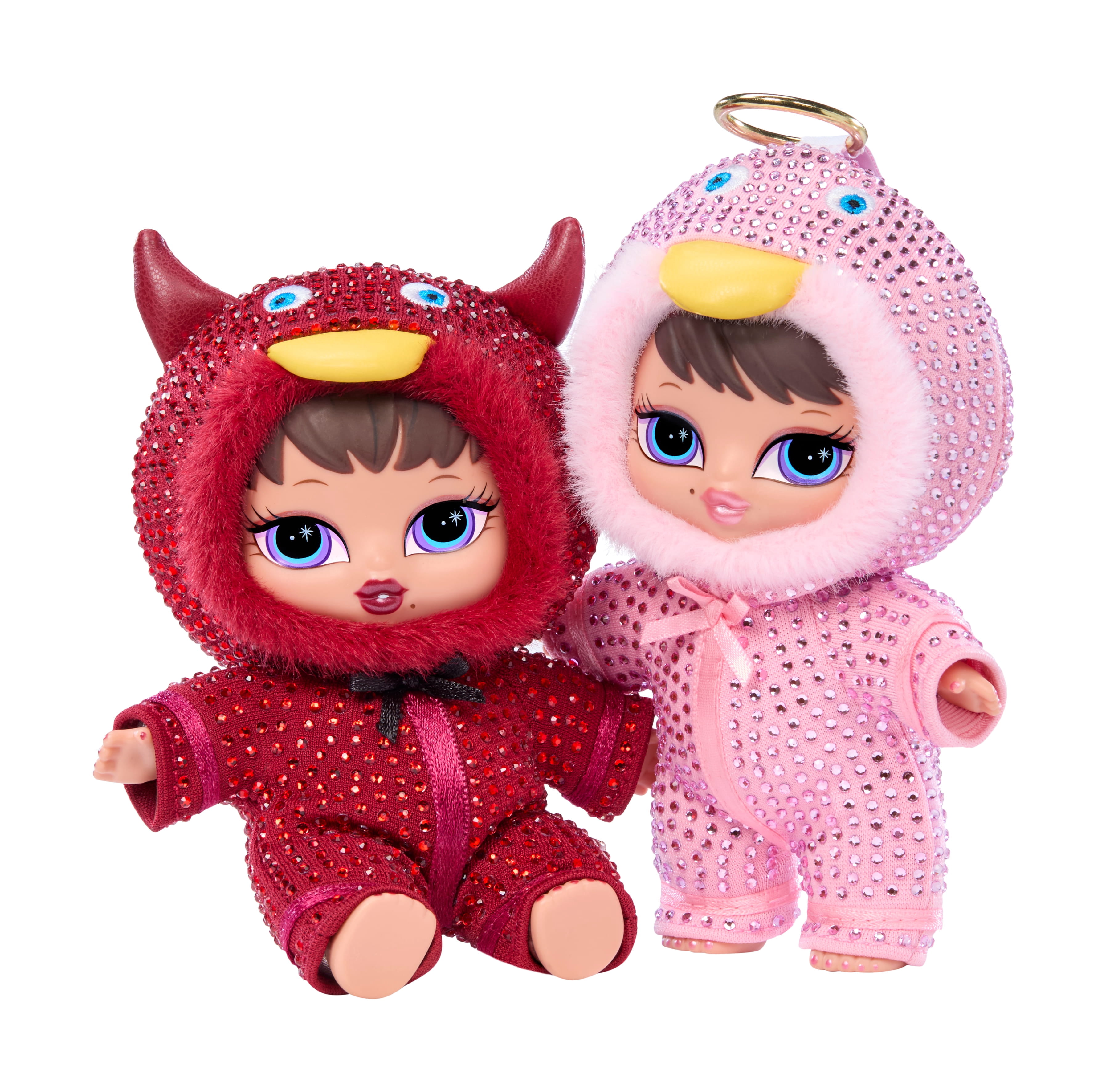 Bratz Bratziez Bling Seriez 25th Anniversary Plush Blind Box with Charm Clip and Accessory, Collectible Characters