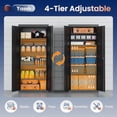 thumbnail image 5 of Metal Garage Storage Cabinet with 2 Doors and 4 Adjustable Shelves - 71" Steel Lockable File Cabinet,Locking Tool Cabinets for Office,Home,Garage,School,Gym, 5 of 17