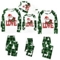 thumbnail image 4 of Odeerbi Christmas Pajamas for Family Holiday Long Sleeve Family Christmas Pajamas Matching Sets Toddler Parent Child Printed Loungewear Set Two-Piece Sleepwear Xmas PJs Set Green, 4 of 4