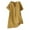 Yellow, variant on JURANMO Womens Summer Tops Lightweight Cotton Linen T Shirts Casual Loose Button Up V Neck Shirt 2024 Solid Color Basic Blouse Tees Today's Deals Khaki L