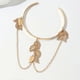 thumbnail image 5 of Metal Armlet Women Bracelet Anniversary Golden Alloy Decoration 2Pcs, 5 of 5