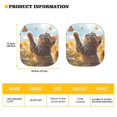 thumbnail image 6 of Binienty Cute Cat 2 PCS Car Windshield Sun Shade Foldable Sunshade Universal Vehicle Accessories Auto Sun Heat and UV Rays Blocker Keep Your Vehicle Cool 28.5 x 25.5 inches, 6 of 6