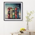 thumbnail image 4 of Cuadros Decorativos Pintura al óleo por números Acrílico Hecho a mano Rocket House Imagen digital Decoración para el hogar Likrtyny embutido en tela, 4 of 9
