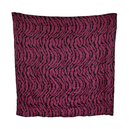 Hot Pink and Black Zebra Stripe Comforter Full/Queen