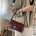 thumbnail image 5 of Women Shoulder Bag, Vintage Underarm Purse, Faux Leather Handbag, Curved Armpit Design, Medium Everyday Bag for Commuting and Dating, 5 of 6